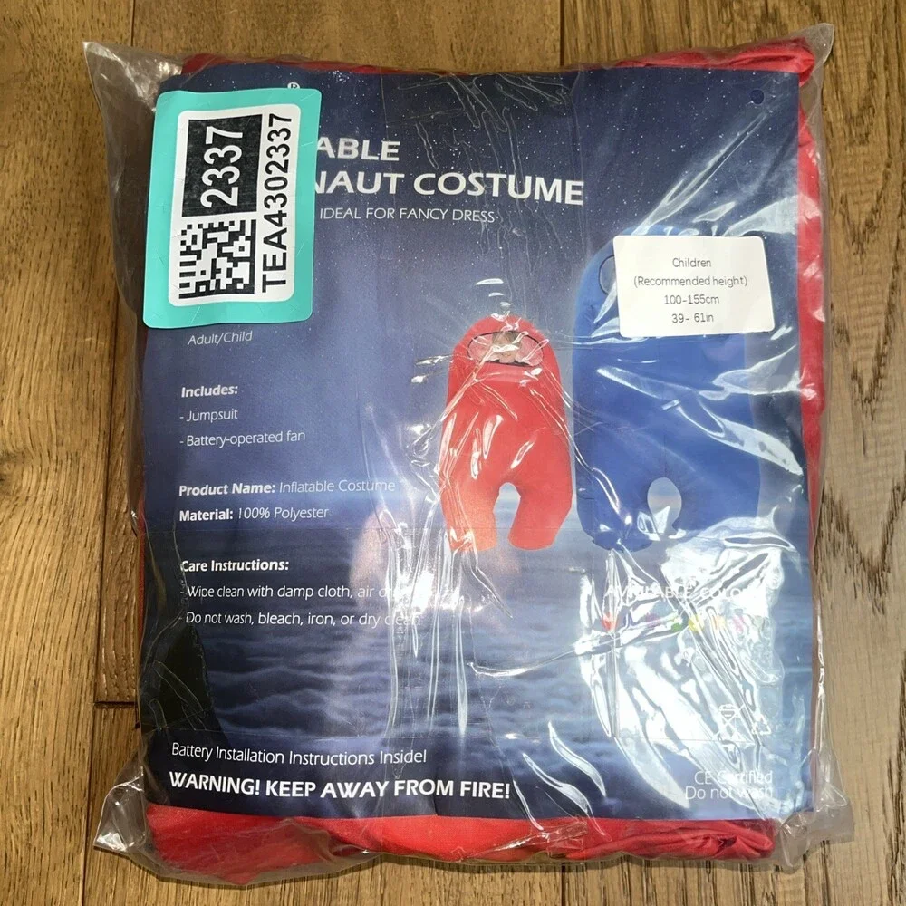 Among Us Red Imposter Inflatable Astronaut Gamer Costume Youth One Size Fanfx